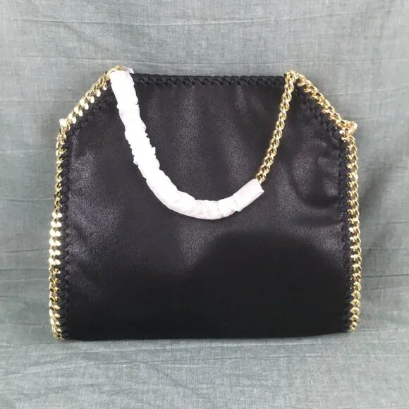 NWT Stella Mccartney Falabella Tote Bag Black - Picture 3 of 12